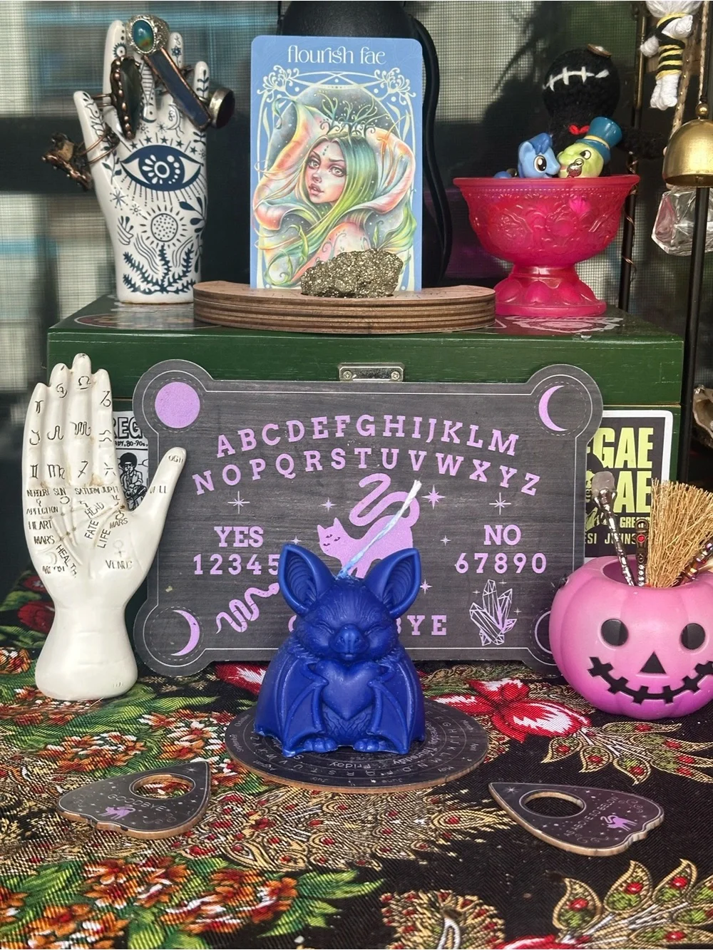 Midnight Heart Bat Candle